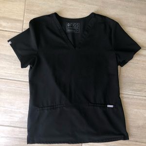 FIGS Casma Small three pocket Scrub top Black